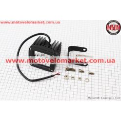 Фара дополнительная светодиодная влагозащитная - 4 LED с креплением, прямоугольная.